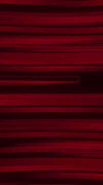 Abstract red tech background animation with moving horizontal lines and digital grid outlines, portrait 9:16 4K, bold futuristic loop for corporate, technology and digital social media content