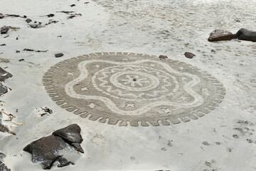 Obraz premium dessin sur la plage