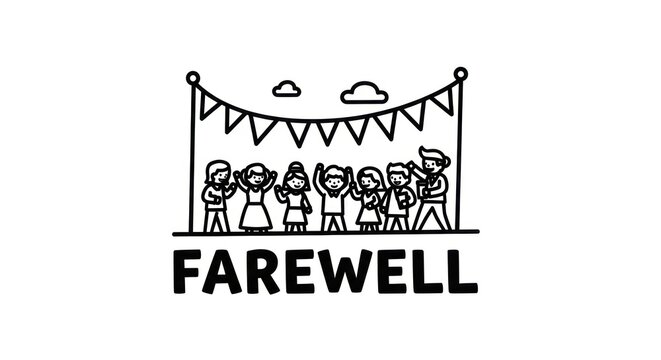 Farewell Party Celebration with Friends.