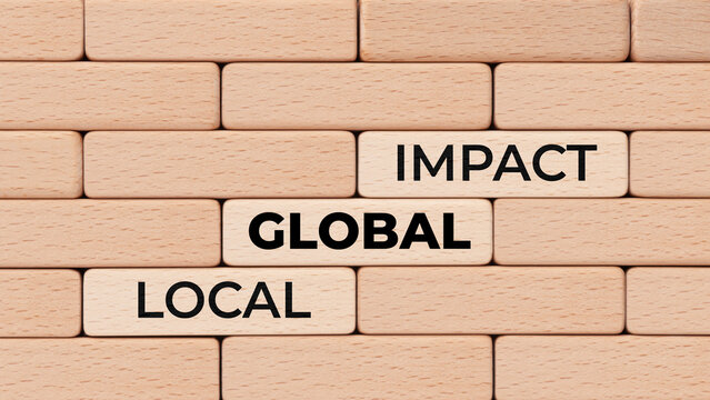 Global business expansion and international impact concept