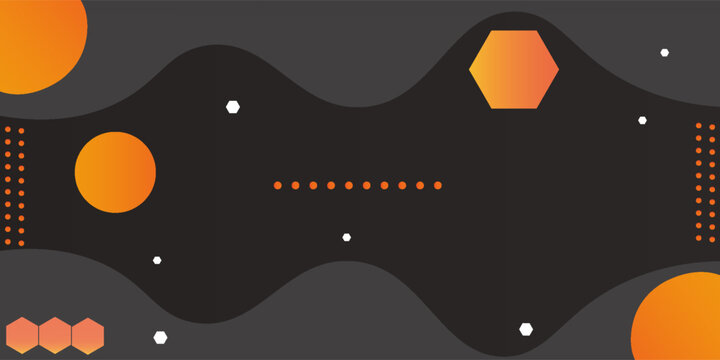 abstract orange circular background. Dynamic sound wave. Design element. Vector illustration