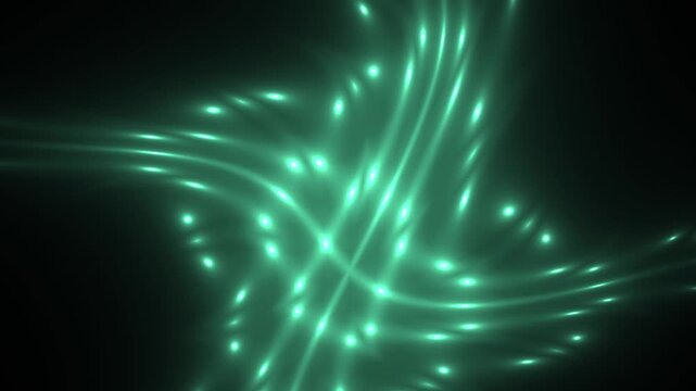 Fluid glowing light trails weaving an intricate abstract digital shader background