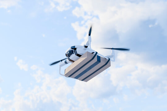 3D metropolitan drone fleet delivers parcels across the skyline