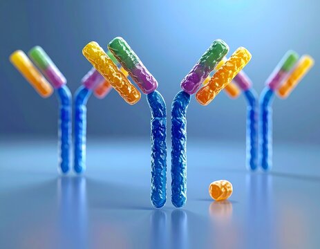 Y-shaped antibody molecules (immunoglobulins)
