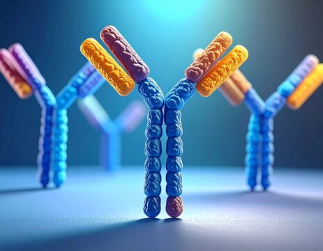Y-shaped antibody molecules (immunoglobulins)