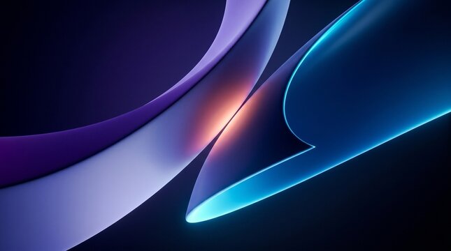 Modern digital economy background with glowing abstract curves neon fluid elements high tech global finance network concept creative marketing graphic illustration for premium stock website