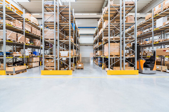 High rack warehouse in factory