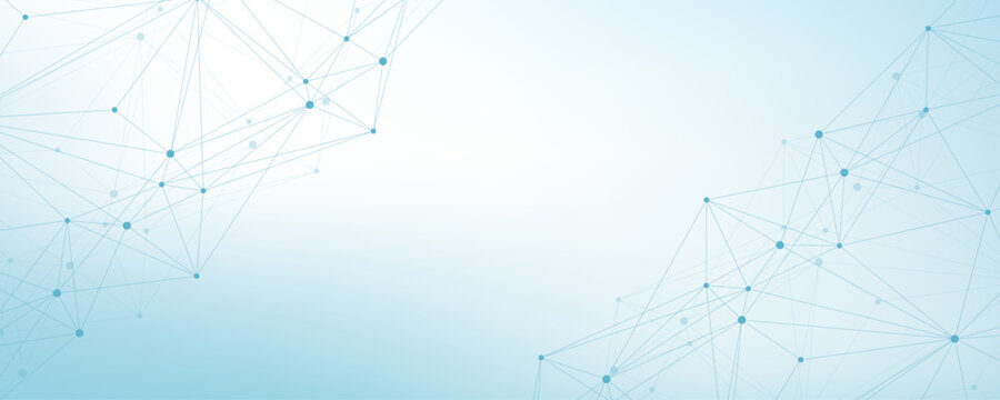 Global network connection concept. Big data visualization. Social network communication in the global computer networks. Internet technology. Business. Science. Vector illustration