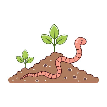 Cartoon tortoise with plant on back