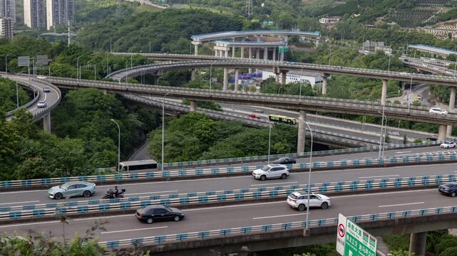 Huangjuewan interchange Overpass in Chongqing china