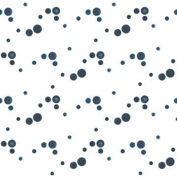Vector seamless pattern from blueberry frits on a white background 