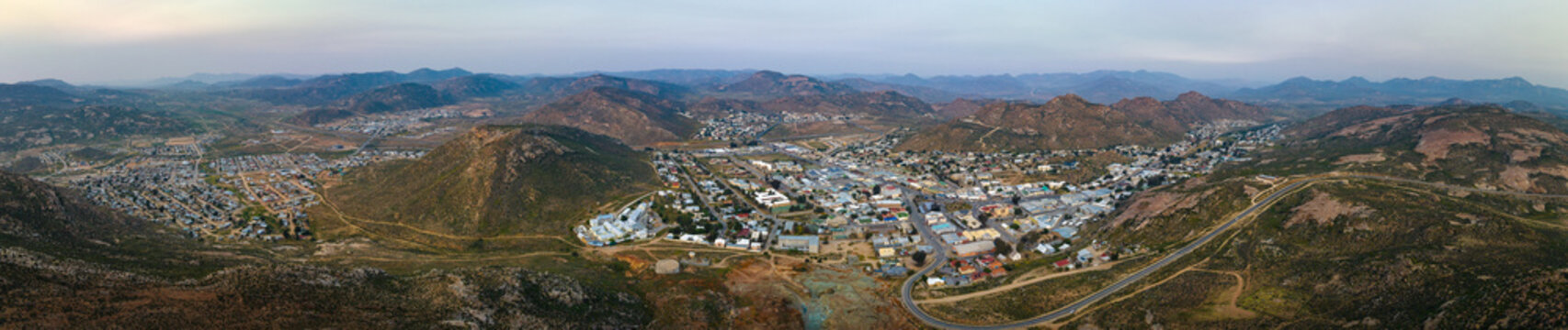 Aerial view of Springbok town, Northern Cape