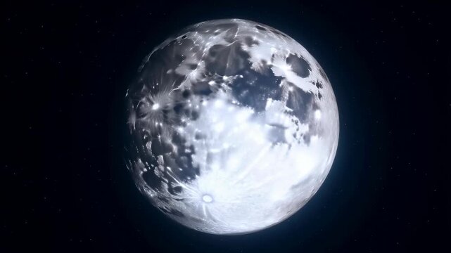 Stunning close-up of the moon's surface showcasing craters and textures. A captivating view of celestial beauty and the mysteries of space
