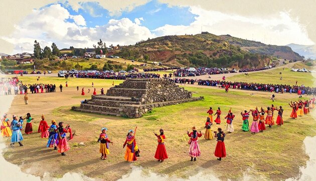 Inti Raymi Outdoor Festival Ceremony