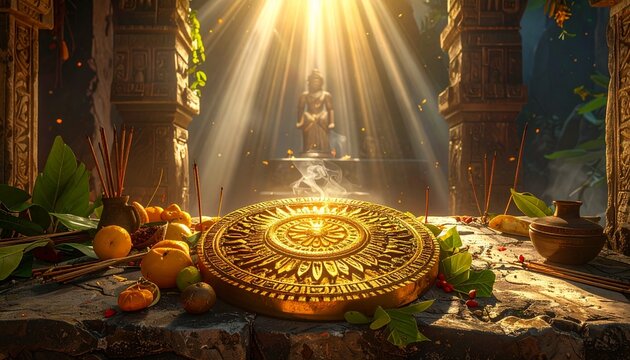 Inti Raymi Temple Sun Disk Ritual