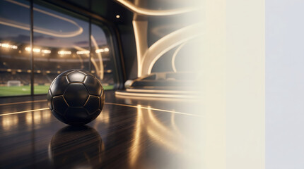 Fototapeta premium Premium football branding for World Cup sponsorship opportunities