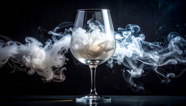 Smoky Wine Glass