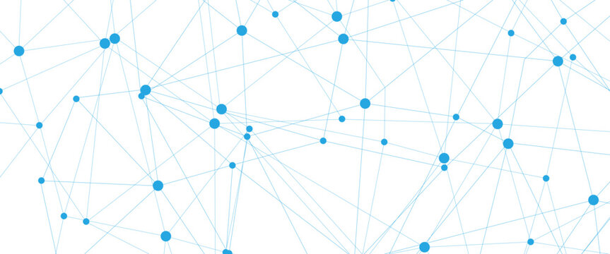 Abstract white digital technology futuristic communication high tech concept dots global lines connect network background vectors