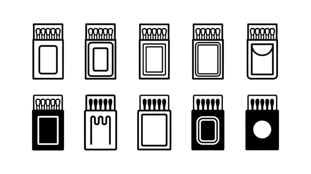 Flat design icons of various coffee cup styles with steam and saucers