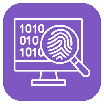 Digital Forensics Vector Icon