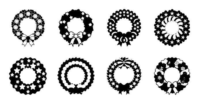 Set of flat circular gear icons with teeth - Minimalist vector gear icons arranged in a row, showing different sizes and styles of mechanical teeth patterns.