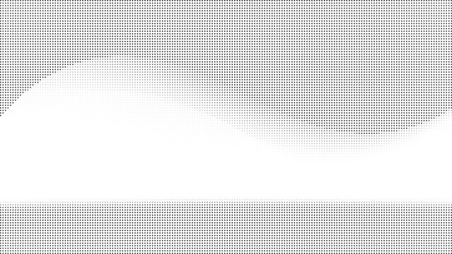 Halftone wave pattern on transparent background divider
