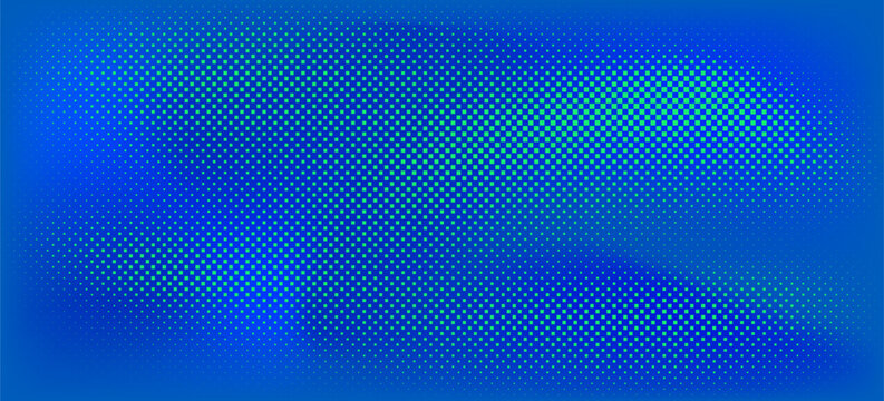 Abstract blue and green halftone checker pattern background, modern digital gradient texture, clean geometric design