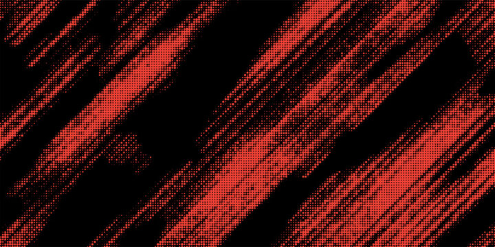 Vibrant Red Dot Matrix Brush Flow with Textured Energy creative graphic design eps10