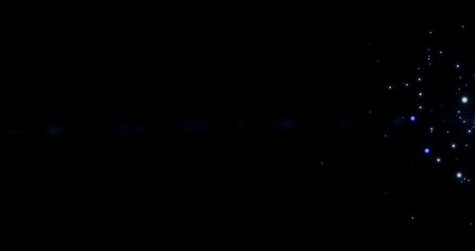 4K Magic Glitter Particle Trail on Black Background.Shining Glitter Flicking Trail for Awards,Anniversary,New Year,Christmas.Glowing wavy glitter trail particle.Glitter Particle Moving On Black BG