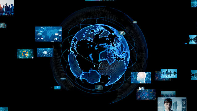 Global Video Network. conceptual image visual.
