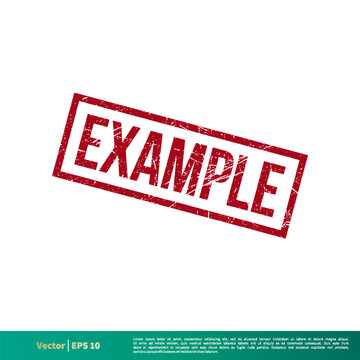 Example Stamp Vector Template Illustration Design. Vector EPS 10.