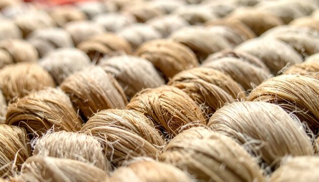 Closeup of Natural Rope Twine for Craft and Industrial Use
