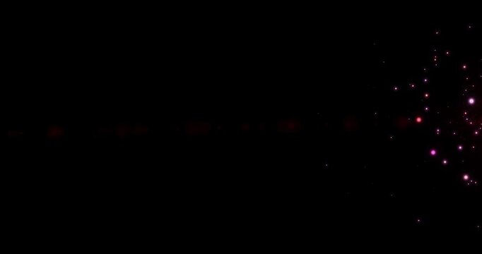 4K Magic Glitter Particle Trail on Black Background.Shining Glitter Flicking Trail for Awards,Anniversary,New Year,Christmas.Glowing wavy glitter trail particle.Glitter Particle Moving On Black BG