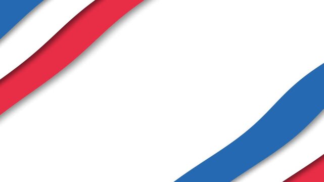 Bastille Day French National Holiday Celebration Background with Patriotic Flag Colors.