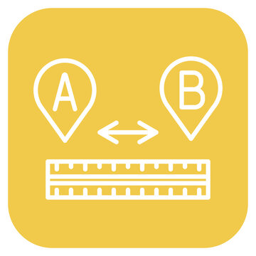 Map Measure Vector Icon