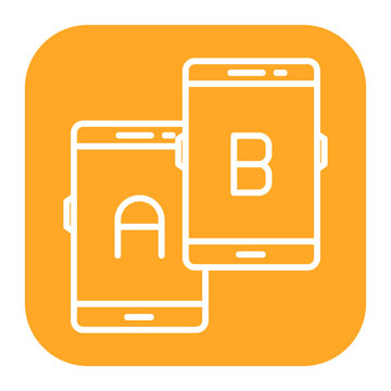 A B Testing Vector Icon