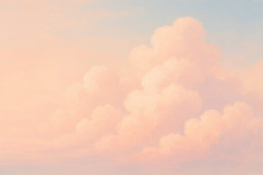 Vibrant abstract cloud background with cotton candy colors