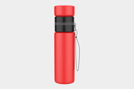 Matte Bottle Mockup isolated on white background. 3d illustration
