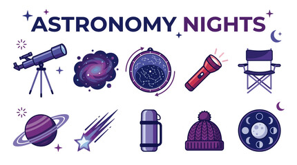Astronomy Nights Collection: Telescope Planets Stars and More © Jesica