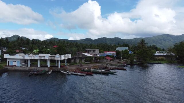 Small Provincial Fishing Town in the Philippines
