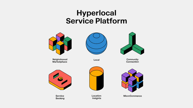 Hyperbolic geometric shapes and solids pattern illustration