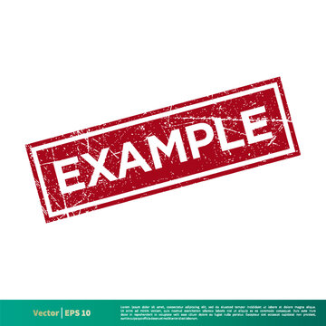 Example Stamp Vector Template Illustration Design. Vector EPS 10.