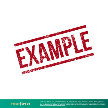 Example Stamp Vector Template Illustration Design. Vector EPS 10.