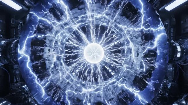 Plasma Energy Fields Shimmering with Controlled Energy Effusion