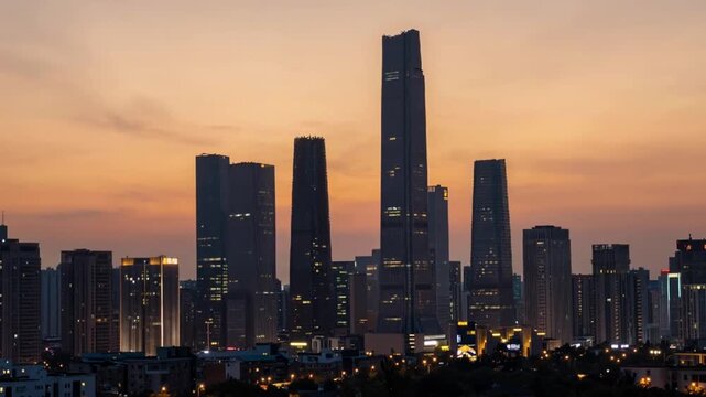 los angeles at sunset