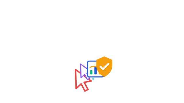 Premium checking commerce interface cursor and cart stacked cards UI web icon animation 127