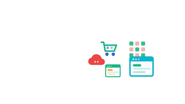 Premium filtering notification center browser and chat arc sweep UI web icon animation 146