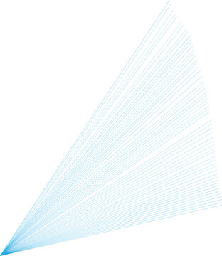 Abstract triangular graphic element with blue dot pattern and linear accents triangle geometric abstract minimalist structure