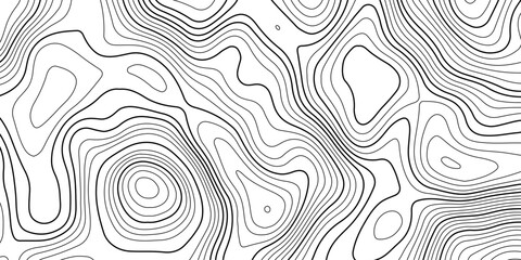 Minimalist abstract topographic contour lines, flowing organic curves, monochrome line art, clean seamless pattern, modern map-inspired design, white background. © Pixel Art Studio