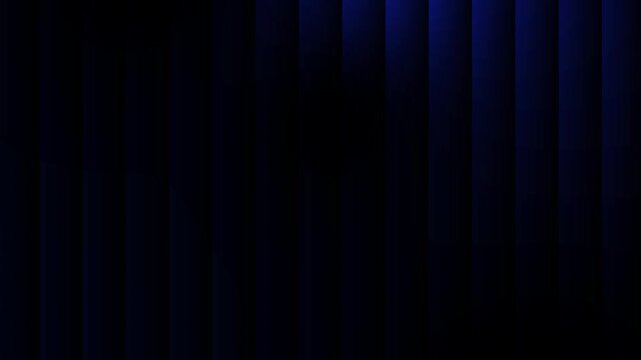 4k looping video dark blue abstract light lines curtain glass gradient effect on a black dynamic striped background atmospheric futuristic pattern liquid glow soft waves layers luminos design